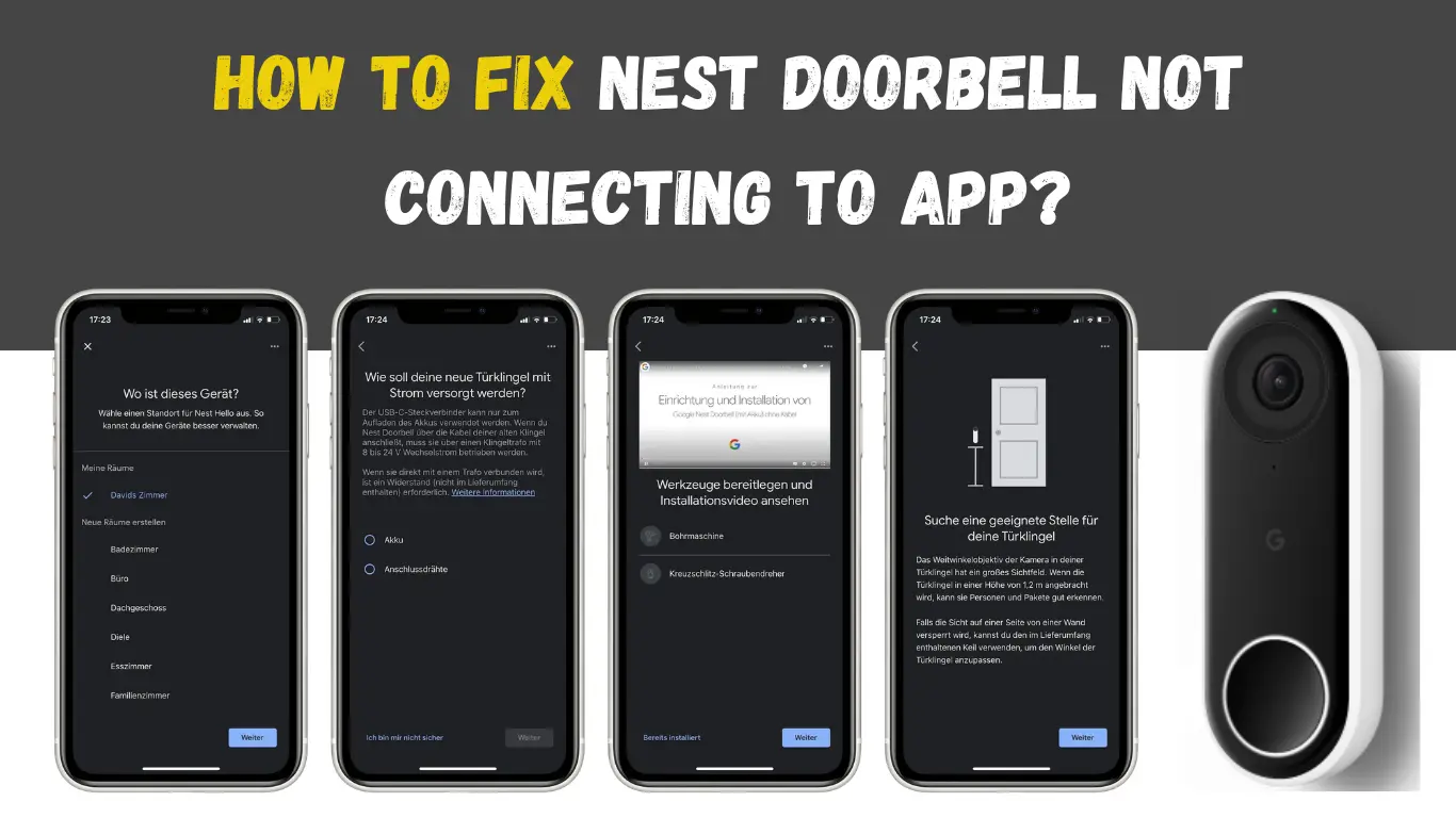 How to Fix Nest Doorbell Not Connecting to App